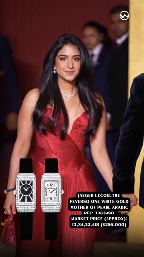 Wrist Watcherz | Radhika Merchant Spotted at The Ba***ds of Bollywood Screening Event Wearing Jaeger LeCoultre Reverso One White Gold Mother of Pearl Arabic... | Instagram
