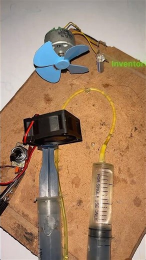 Hydraulic air power generator • Dc motor