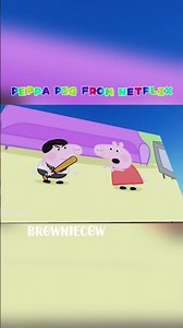 PEPPA PIG FROM NETFLIX #roblox #memes #oddlysatisfying #nobatidao #funny #peppapig #browniecow