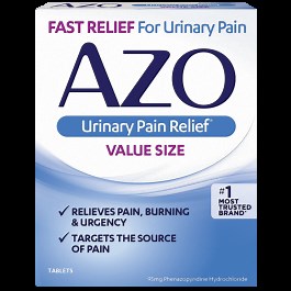 AZO Pills Urinary Pain Relief Tablets - Bladder Infection Defense