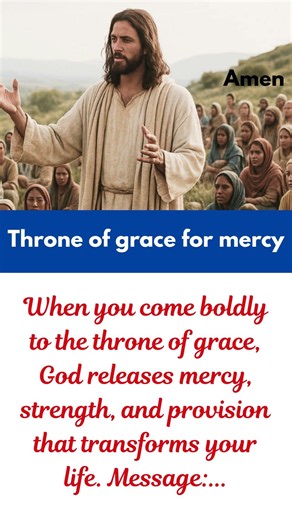 Throne of grace for mercy