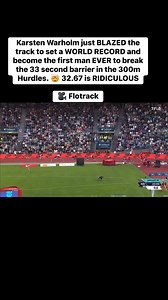 62K views · 786 reactions | Karsten Warholm just BLAZED the track to set a WORLD RECORD and become the first man EVER to break the 33 second barrier in the 300m Hurdles. 勞 32.67 is RIDICULOUS  Flotrack #Sports #WorldRecord #trackandfield #RG3 #KarstenWarholm #outtapocket | Robert Griffin III | Facebook