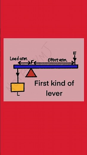 First Class Lever Explained | Simple Labelled Diagram