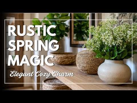 Rustic Spring Decor Ideas That Feel Elegant 🌿 Natural Wood and Cozy Luxe Charm