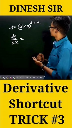 Derivative Shortcut Tricks #3 #shorts #dineshsirlivestudy