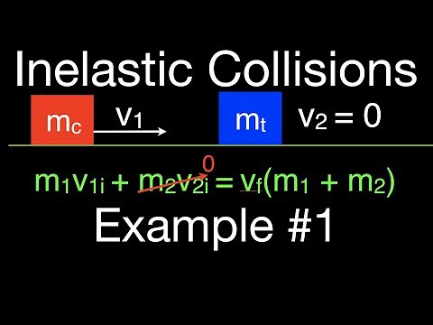 Momentum (7 of 16) Inelastic Collisions, Example 1