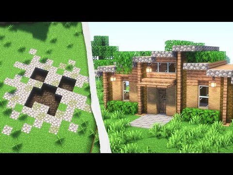 Minecraft - 3 Simple Starter Jungle Houses Ideas | Easy Tutorials