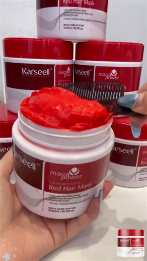 Karseell Color Depositing Red Hair Mask Color Boosting Conditioner, Hydrates and Enhances Red Tones for Color-Treated Hair 500ml 16.9floz Link 🔗 https://amzn.to/4gcVSIB All products karseell 👇: https://linktr.ee/Karseell_hair #hairstyle #haircut #hairstylist #haircolor #hair #hairsalon #haircuf #hairsfyles | womloom.deco