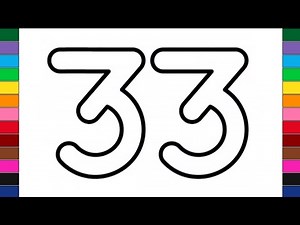 Learn to write thirty three | Numbers Train 33 | #100 #learning