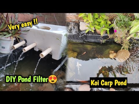 DIY Filter for koi pond in Very Cheap price 🔥 with waste material 😍