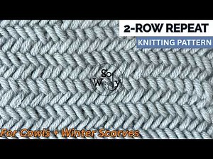 One Gorgeous Knitting Pattern - Just 2 Rows! - So Woolly