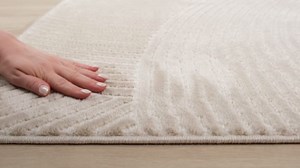 Abani Neutral Beige Area Rug | 6' x 9' Tan Geometric Carpet with Zen Circle Pattern | Rugs for Living Room, Bedroom, Office