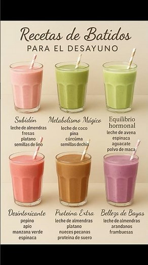 6 smoothies de desayuno para activar tu cuerpo y cuidar tu salud