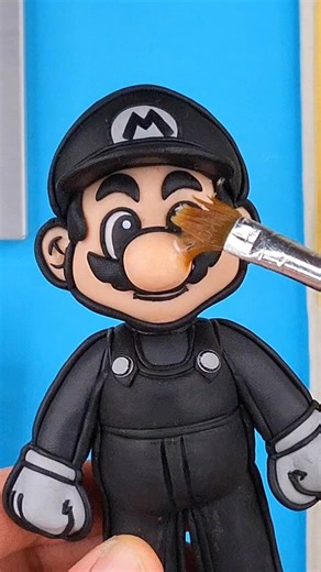 Super Mario Galaxy MOVIE ⭐ Sculpting Mario with Clay ASMR #shorts #asmr