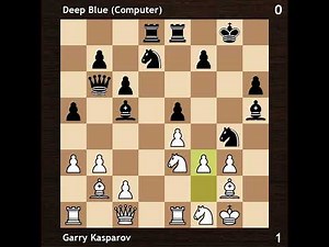 Garry Kasparov vs Deep Blue (Computer) | IBM Man-Machine 1997 | Round 1