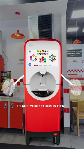 hey so our Freestyle dispenser wants to dance with you @Five Guys