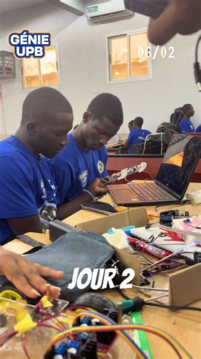 Les candidats de la catégorie tech sont focus sur le goal 😂🫰 #génieUPB #PolytechniqueBingerville #UPB