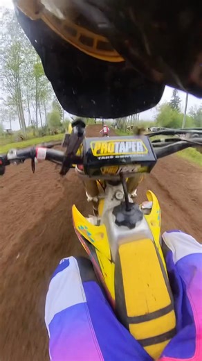 I got destroyed by roost! #bike #dirtbike #race #shortsfeed #motocross #mechanic #outdoors