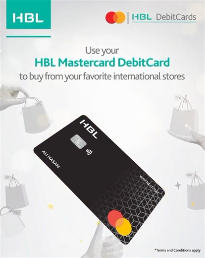 Make every international purchase more rewarding! Use your HBL Mastercard Debit Card for International online or in-store shopping and enter a lucky draw to win amazing prizes. Shop globally and win big! 🌴 A 7-Day Trip to Thailand ⌚ Apple Watch Series 🎧 Apple AirPods Shop globally, dine internationally, subscribe to your favorite services—every transaction brings you closer to these exclusive rewards. The more transactions, the more entries you earn Offer valid from 15th Nov 2025 - 31st Dec 20