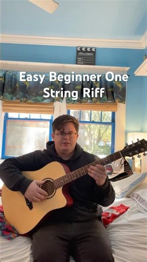 Easy Beginner One String Riff