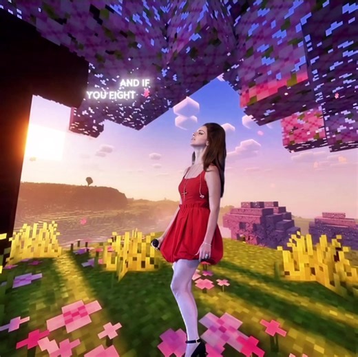 Lana Del Rey Red Dress Lyrics Video