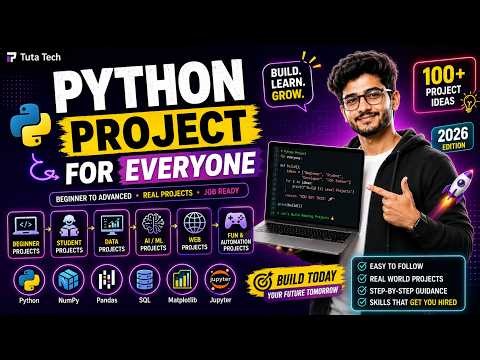 Python Projects for Beginners & Professionals | Complete Project Roadmap (2026)