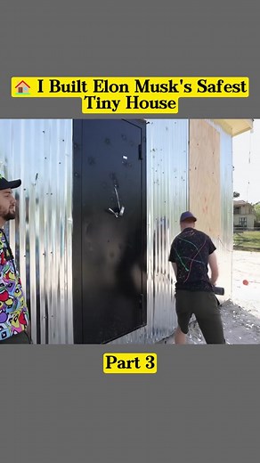 🏠 I Built Elon Musk's Safest Tiny House - Part 3 #tinyhouse #build #building #buildingahouse #builder #safehouse #fyp #fypシ #mustwatch