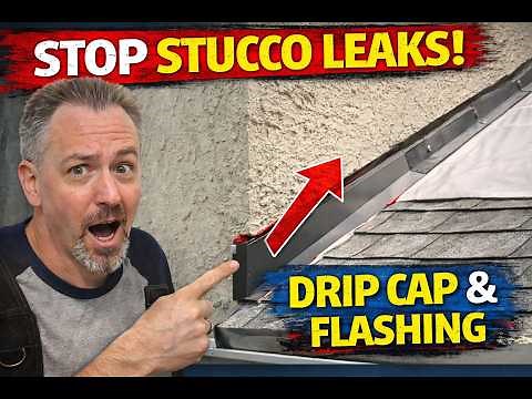 Stucco Leak Repair Part 5: Custom Flashing & Drip Cap Installation 🏠🔧