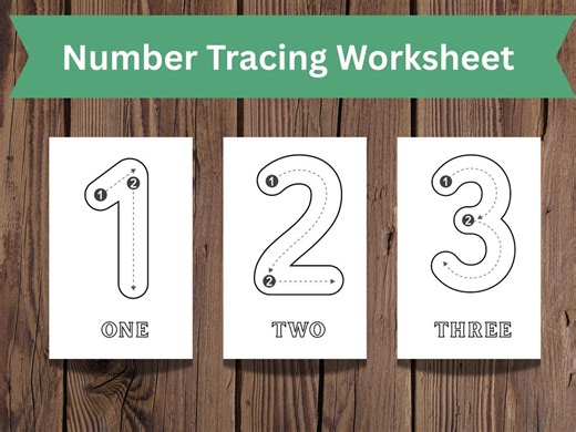 Number Tracing 0-20 Worksheets, Preschool Math Practice, Kindergarten Number Recognition, Homeschool Learning, Learn to Write Numbers - Etsy Canada