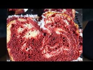My Red Velvet Marbled Pound Cake Recipe | Lady Shake and Bake