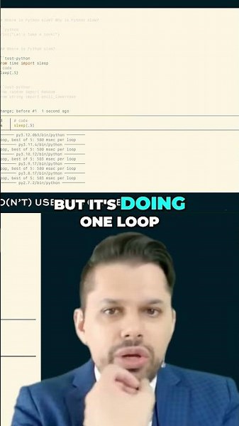Why Is Python Slow? Performance Analysis & Tips #python #coding #optimization