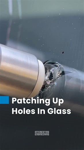 Can you patch over a crack in glass? This video shows how. 🎥: primewindshieldrepair / IG | Interesting Engineering