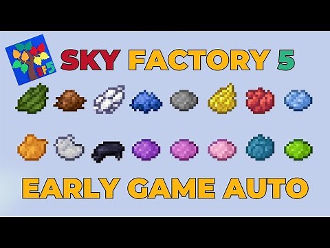 AUTO DYE IN MINECRAFT SKYFACTORY 5 TUTORIAL