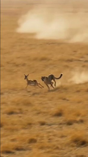 Cheetah Chases Gazelle! Intense Savanna Hunt