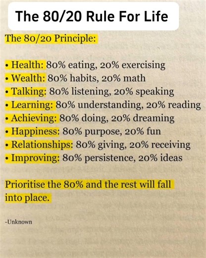 The Aura When You Understand The 80/20 Rule | Read The Caption