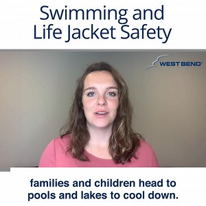 Most people associate life jackets with boating activities but they can also help keep non-swimmers safe in a pool environment. Watch this video for some swimming and life jacket safety tips. | West Bend Insurance Company | Facebook