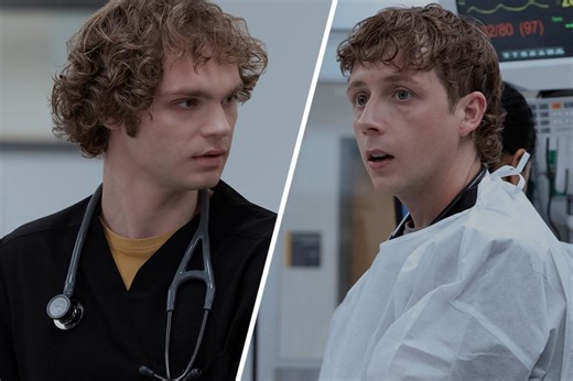 'The Pitt' star Gerran Howell was really nervous the "poop cannon" was being built for him: "I have bodily-fluid spidey sense at this point"