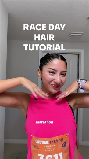 This hairstyle ran 26.2 miles with me 🤍 Full tutorial ✨ . . . #racedayhairstyles #hairstyles #hairstyletutorial #braidedhairstyles #runnergirl