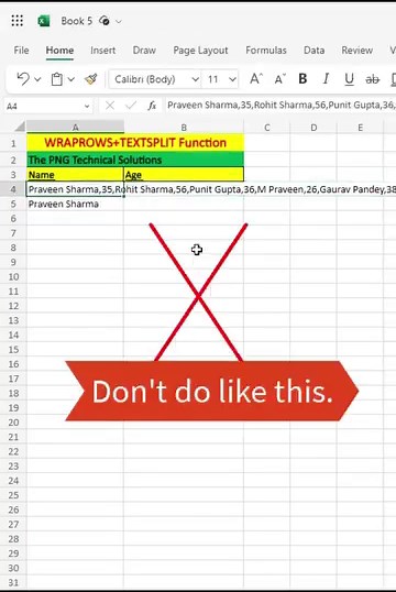 10K views · 139 reactions | Excel Trick: WRAPROWS + TEXTSPLIT...