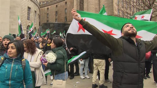 Syrians in Manchester celebrate