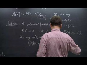 Algebraic Geometry - Lothar Göttsche - Lecture 05
