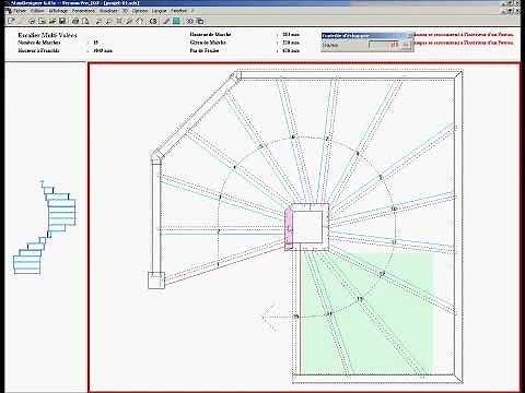 Spiral staircase around a column