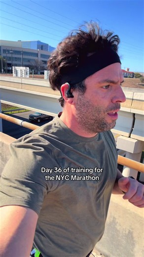 Day 36. Long run. 8 miles. 12:28 pace. #runtok #runner #longrun #marathontraining #fitnessjourney