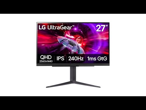 LG 27GR83Q-B Review 27 Inch QHD 240Hz Gaming Monitor IPS 1ms G-Sync FreeSync