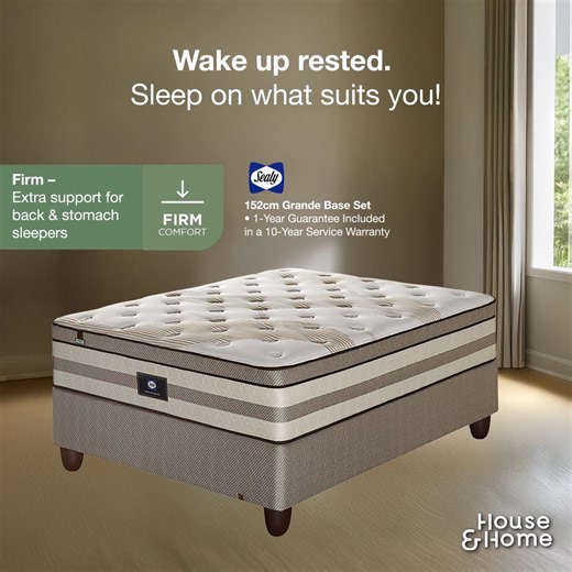 1.9K views · 583 reactions | If you feel tired after a long night's sleep, it’s a sign you need to change your mattress. Pick what's best for you from the range available at your nearest House & Home. ​ Shop in-store today! | House & Home | Facebook