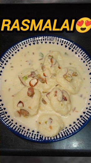 😍Spongy Juicy Rasmalai 😃Recipe | Bhai Dooj Special Sweet | Easy Indian Dessert | #shorts #rasmalai