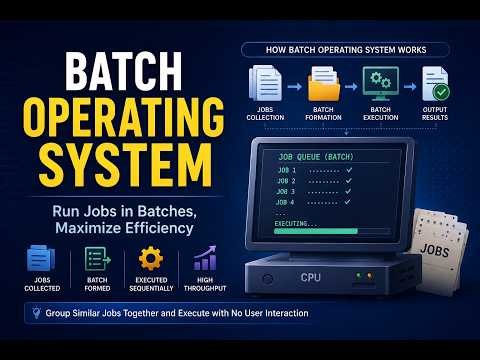 Batch Operating System Explained | Working, Advantages & Disadvantages