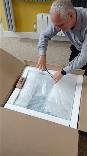 Unboxing of the aluminium Decoral radiator. #designerradiators #home #centralheating #aluminium