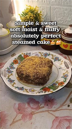 simple and sweet soft moist and fluffy absolutely perfect steam cake #recipe #shorts #food #cooking