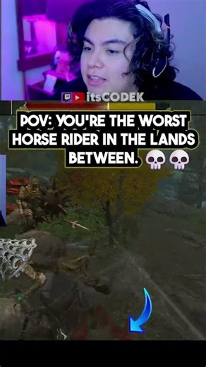 POV: You’re the worst horse rider in the Lands Between.🥶💀 #eldenring #souls #gaming